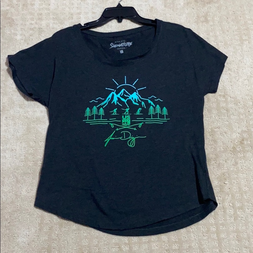 US ski team official Jessie diggins signature tee